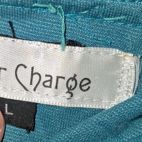 EUC Cover Charge L Vintage Y2K Teal Crushed Velvet Ruffle Shrug Bolero Top! - Picture 13 of 14